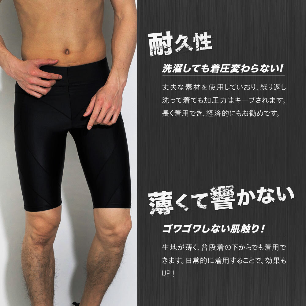 \SALE レビュー&応募で+1枚プレゼント/加圧レギンスメンズ