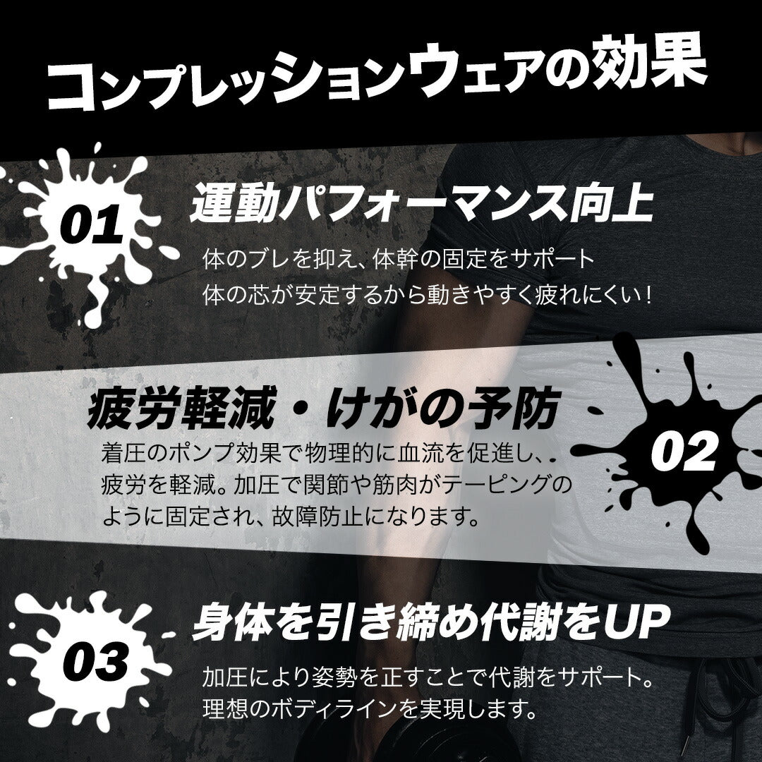 \SALE レビュー&応募で+1枚プレゼント/コンプレッションウエアメンズ上下セット
