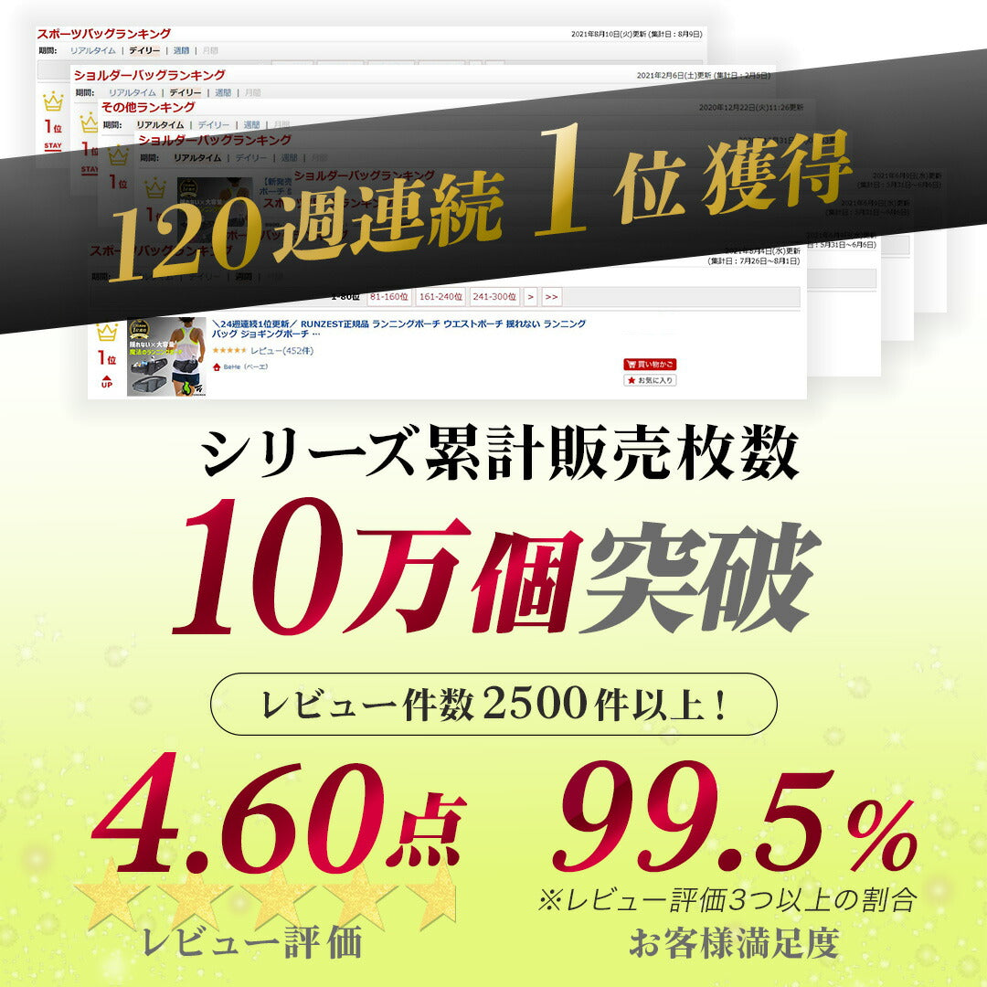 \SALE レビュー&応募で+1枚プレゼント/ 魔法のランニングポーチ