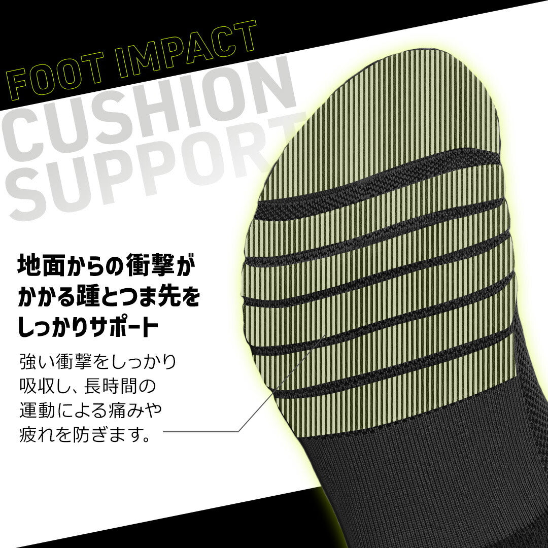 ＼SALE レビュー＆応募で＋１枚プレゼント／超衝撃吸収ランニングソックス ロングタイプ